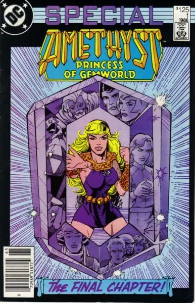Amethyst: Princess of Gemworld, Vol. 2 Special #1 Newsstand Edition comic book cover, 1986