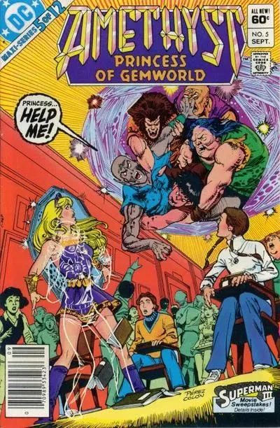 Amethyst: Princess of Gemworld, Vol. 1 #5 Newsstand Edition comic book cover, 1983