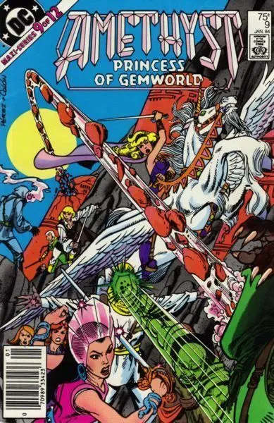 Amethyst: Princess of Gemworld, Vol. 1 #9 Newsstand Edition comic book cover, 1984