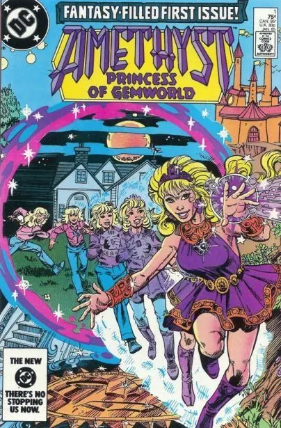 Amethyst, Vol. 1 #1 Direct Edition comic book cover, 1985