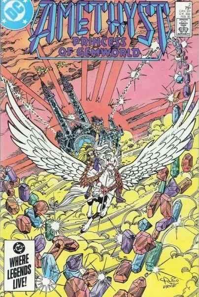 Amethyst, Vol. 1 #2 Direct Edition comic book cover, 1985