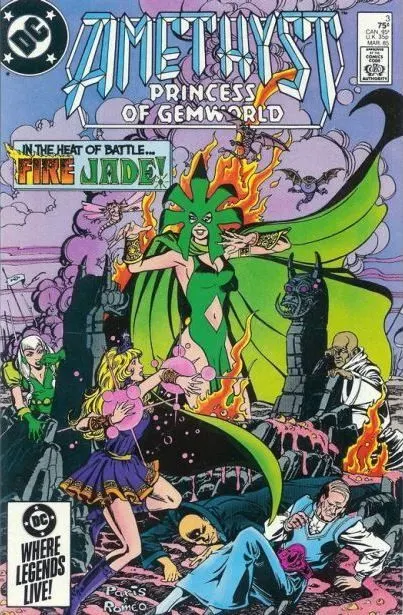 Amethyst, Vol. 1 #3 Direct Edition comic book cover, 1985