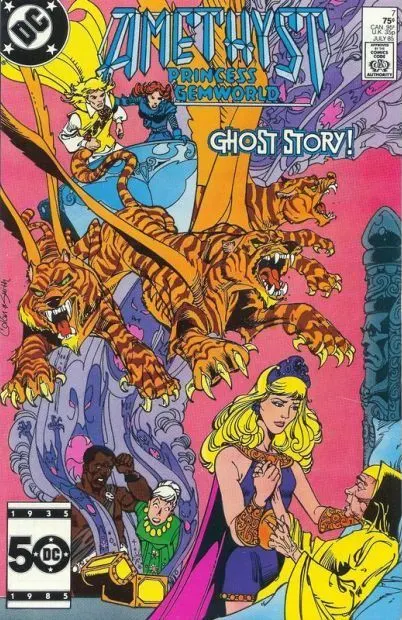 Amethyst, Vol. 1 #7 Direct Edition comic book cover, 1985