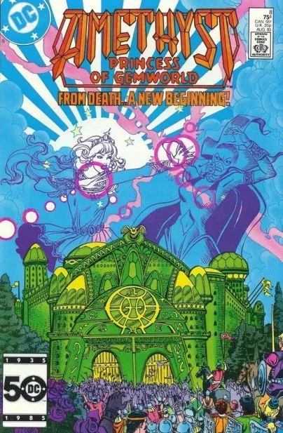 Amethyst, Vol. 1 #8 Direct Edition comic book cover, 1985