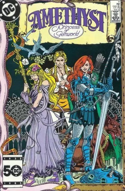 Amethyst, Vol. 1 #11 Direct Edition comic book cover, 1985