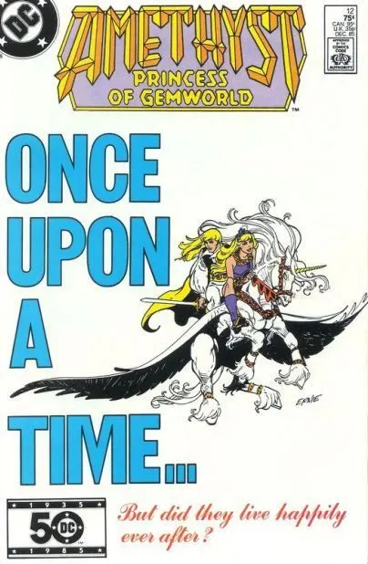 Amethyst, Vol. 1 #12 Direct Edition comic book cover, 1985