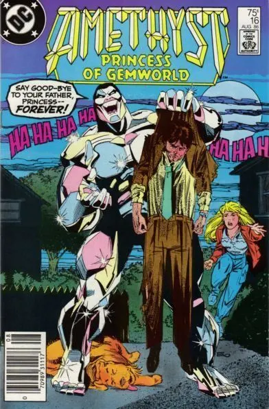 Amethyst, Vol. 1 #16 Newsstand Edition comic book cover, 1986