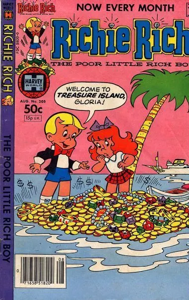 Richie Rich, Vol. 1 #205 comic book cover, 1981