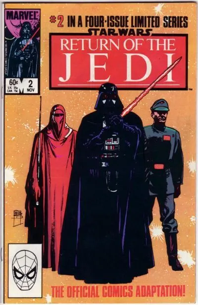 Star Wars: Return of the Jedi (Marvel) #2 Direct Edition comic book cover, 1983