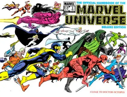 Official Handbook of the Marvel Universe: Deluxe Edition (Vol. 2) #3 Direct Edition comic book cover, 1986