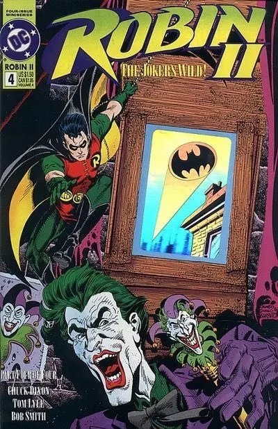 Robin II: The Joker's Wild #4 Direct Edition comic book cover, 1992