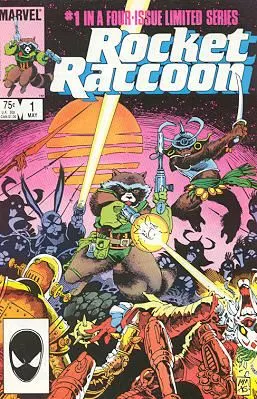 Rocket Raccoon, Vol. 1 #1 Direct Edition comic book cover, 1985