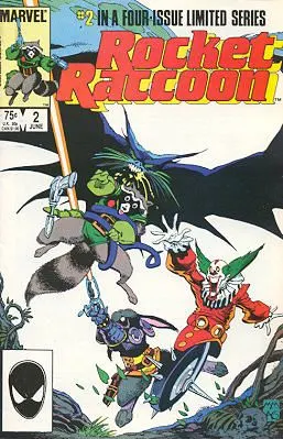 Rocket Raccoon, Vol. 1 #2 Direct Edition comic book cover, 1985
