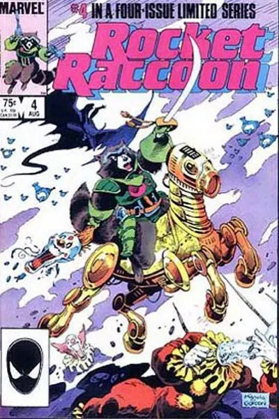 Rocket Raccoon, Vol. 1 #4 Direct Edition comic book cover, 1985