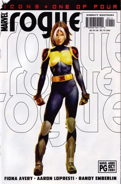 Rogue, Vol. 2 #1 Direct Edition comic book cover, 2001