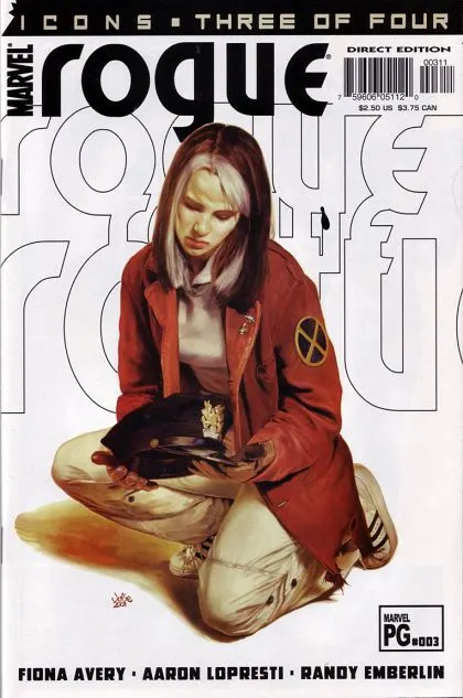 Rogue, Vol. 2 #3 Direct Edition comic book cover, 2001