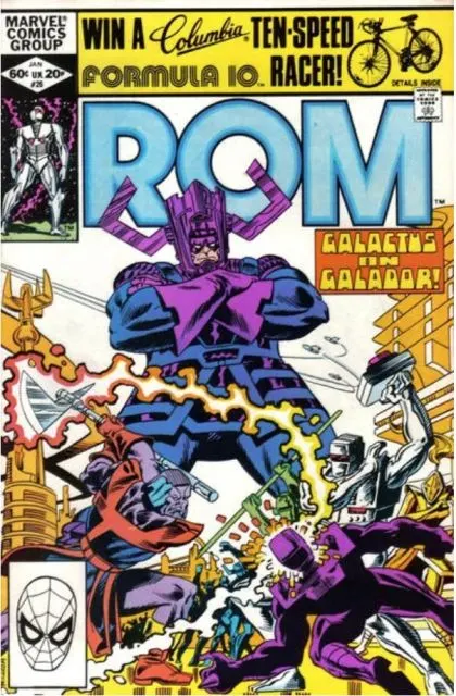 ROM, Vol. 1 (Marvel) #26 Direct Edition comic book cover, 1982