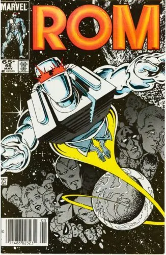 ROM, Vol. 1 (Marvel) #66 Newsstand Edition comic book cover, 1985