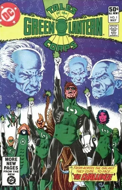 Tales of the Green Lantern Corps #1 Direct Edition comic book cover, 1981