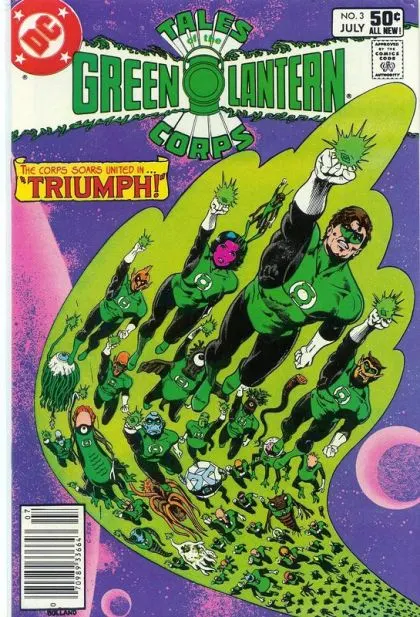 Tales of the Green Lantern Corps #3 Newsstand Edition comic book cover, 1981