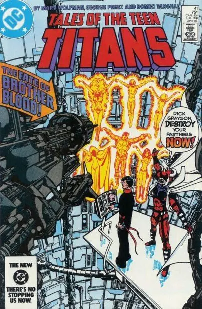 Tales of the Teen Titans #41 Direct Edition comic book cover, 1984