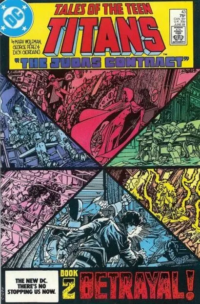 Tales of the Teen Titans #43 Direct Edition comic book cover, 1984