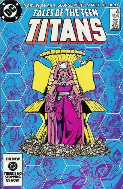 Tales of the Teen Titans #46 Direct Edition comic book cover, 1984