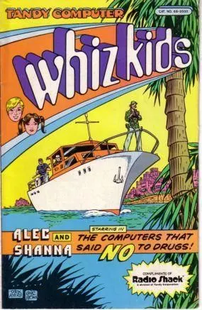 Tandy Computer Whiz Kids #68-2030 comic book cover, 1985