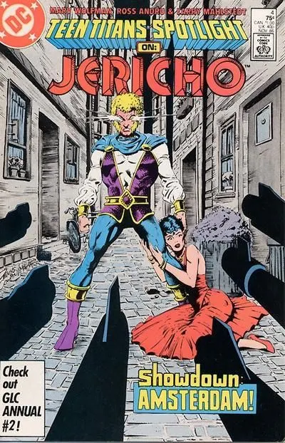 Teen Titans Spotlight #4 Direct Edition comic book cover, 1986