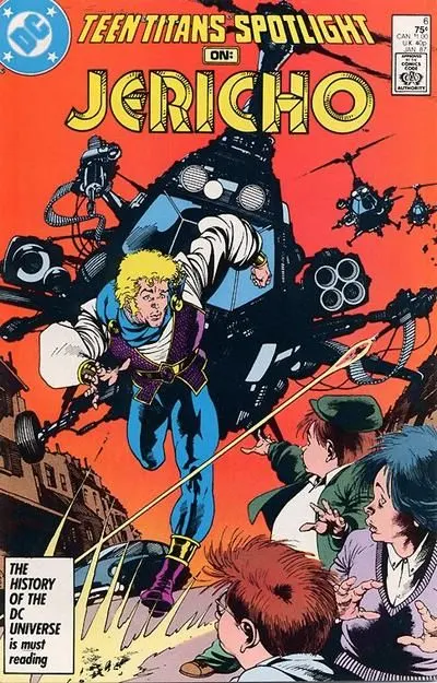 Teen Titans Spotlight #6 Direct Edition comic book cover, 1987