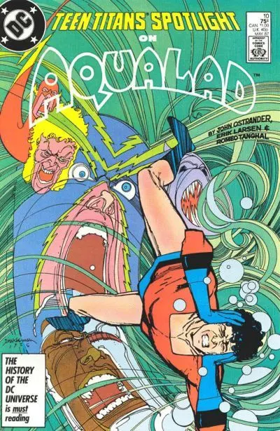 Teen Titans Spotlight #10 Direct Edition comic book cover, 1987