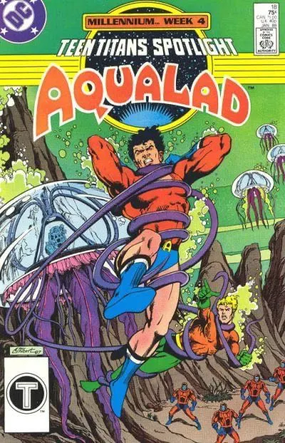 Teen Titans Spotlight #18 Direct Edition comic book cover, 1988