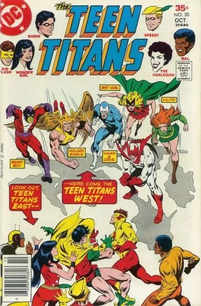 Teen Titans, Vol. 1 #50 comic book cover, 1977
