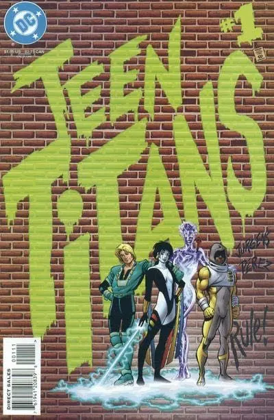 Teen Titans, Vol. 2 #1 Direct Edition comic book cover, 1996