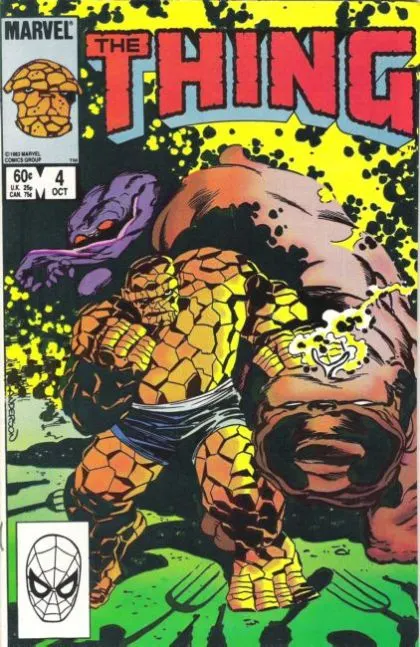 The Thing, Vol. 1 #4 Direct Edition comic book cover, 1983
