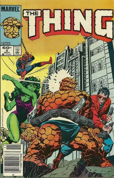 The Thing, Vol. 1 #5 Newsstand Edition comic book cover, 1983