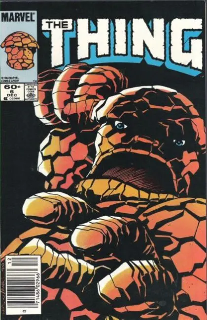 The Thing, Vol. 1 #6 Newsstand Edition comic book cover, 1983