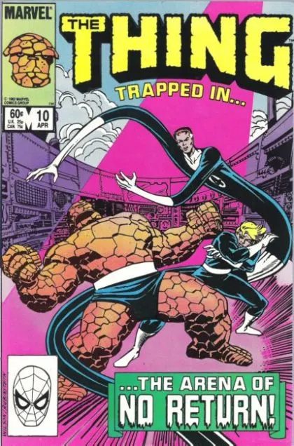 The Thing, Vol. 1 #10 Direct Edition comic book cover, 1984