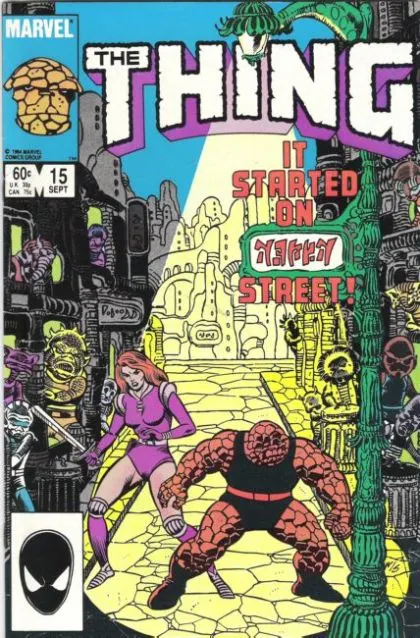 The Thing, Vol. 1 #15 Direct Edition comic book cover, 1984