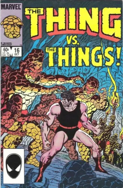 The Thing, Vol. 1 #16 Direct Edition comic book cover, 1984