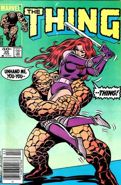 The Thing, Vol. 1 #20 Newsstand Edition comic book cover, 1985