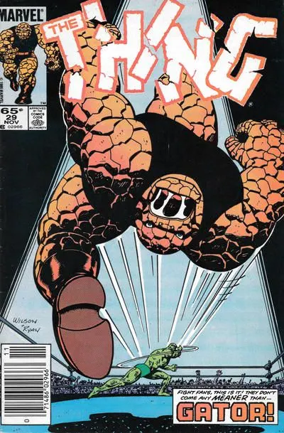 The Thing, Vol. 1 #29 Newsstand Edition comic book cover, 1985