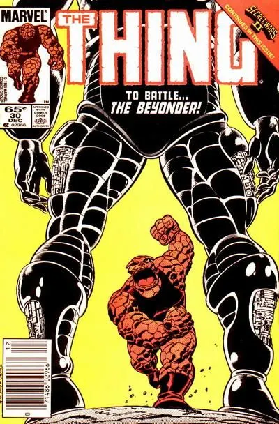 The Thing, Vol. 1 #30 Newsstand Edition comic book cover, 1985