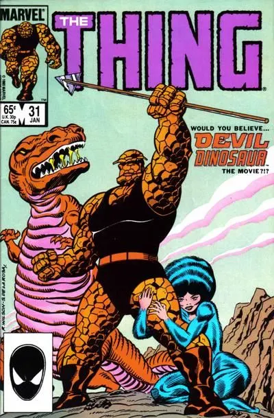 The Thing, Vol. 1 #31 Direct Edition comic book cover, 1986
