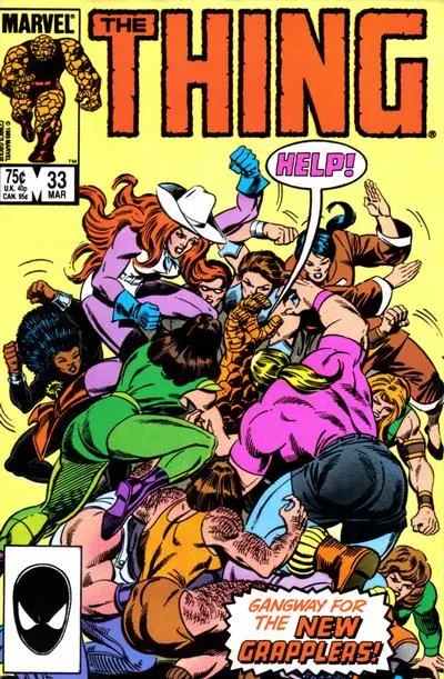 The Thing, Vol. 1 #33 Direct Edition comic book cover, 1986