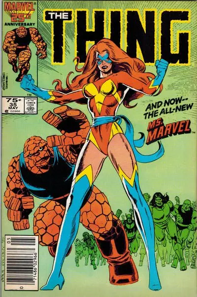 The Thing, Vol. 1 #35 Newsstand Edition comic book cover, 1986