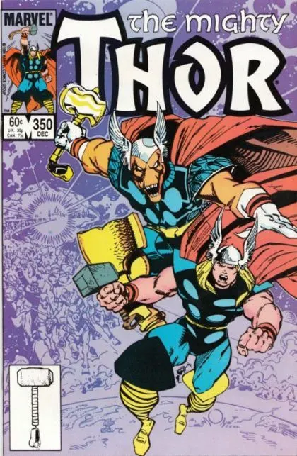 Thor, Vol. 1 #350 Direct Edition comic book cover, 1984