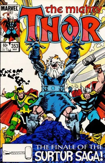 Thor, Vol. 1 #353 Direct Edition comic book cover, 1985