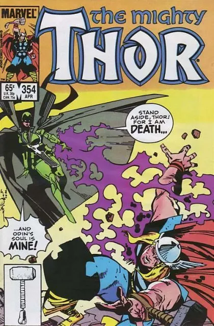 Thor, Vol. 1 #354 Direct Edition comic book cover, 1985