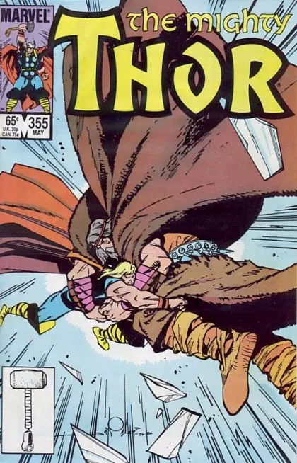 Thor, Vol. 1 #355 Direct Edition comic book cover, 1985